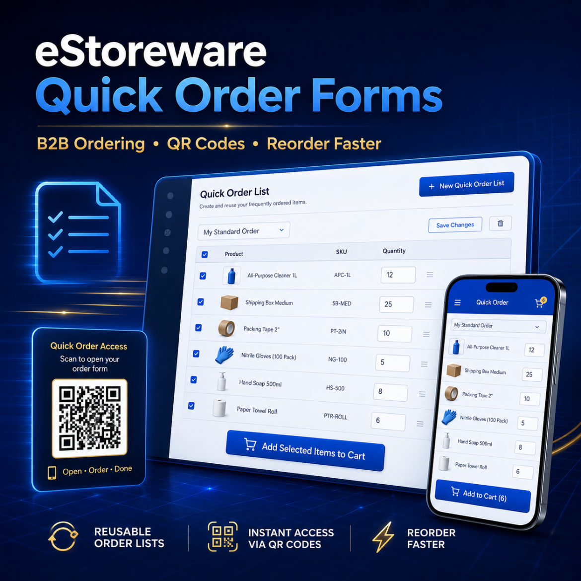 Picture of eStoreware Quick Order Forms Pro