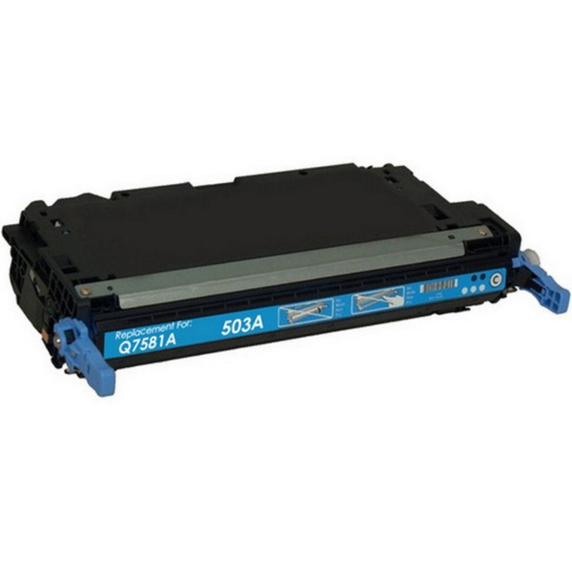Picture of Expression compatible Q7581A (HP 503A) Cyan Toner Cartridge (6000 Yield)